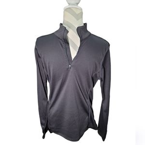 Mens SPYDER 1/4 Zip Pull Over Black Jacket Lg NWT